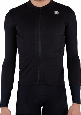 Sportful Strike Long Sleeve Mens Cycling Jersey - Black recreation