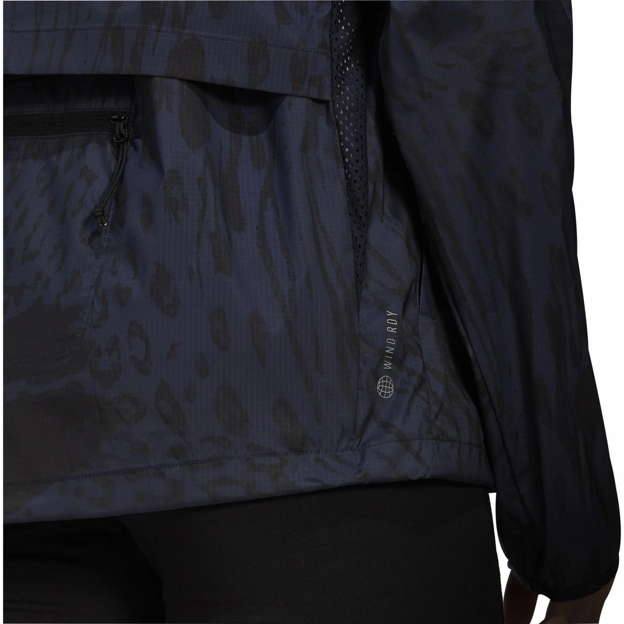 Adventure Ready adidas Fast Womens Running Jacket - Navy