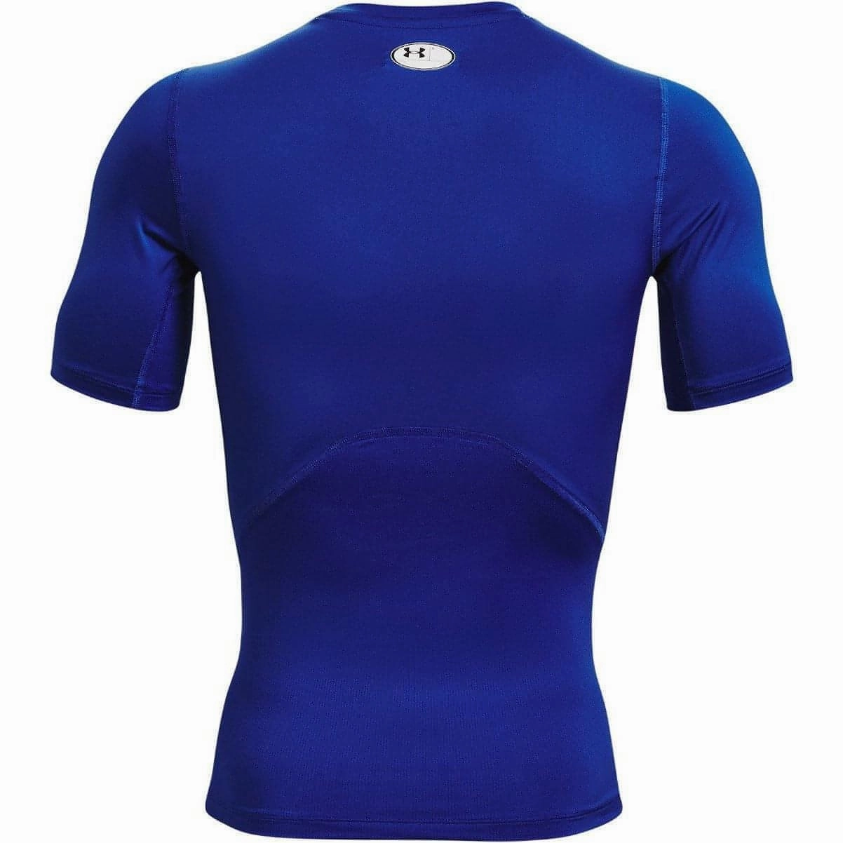 Under Armour HeatGear Armour Short Sleeve Mens Compression Top - Blue Seasonal Layer