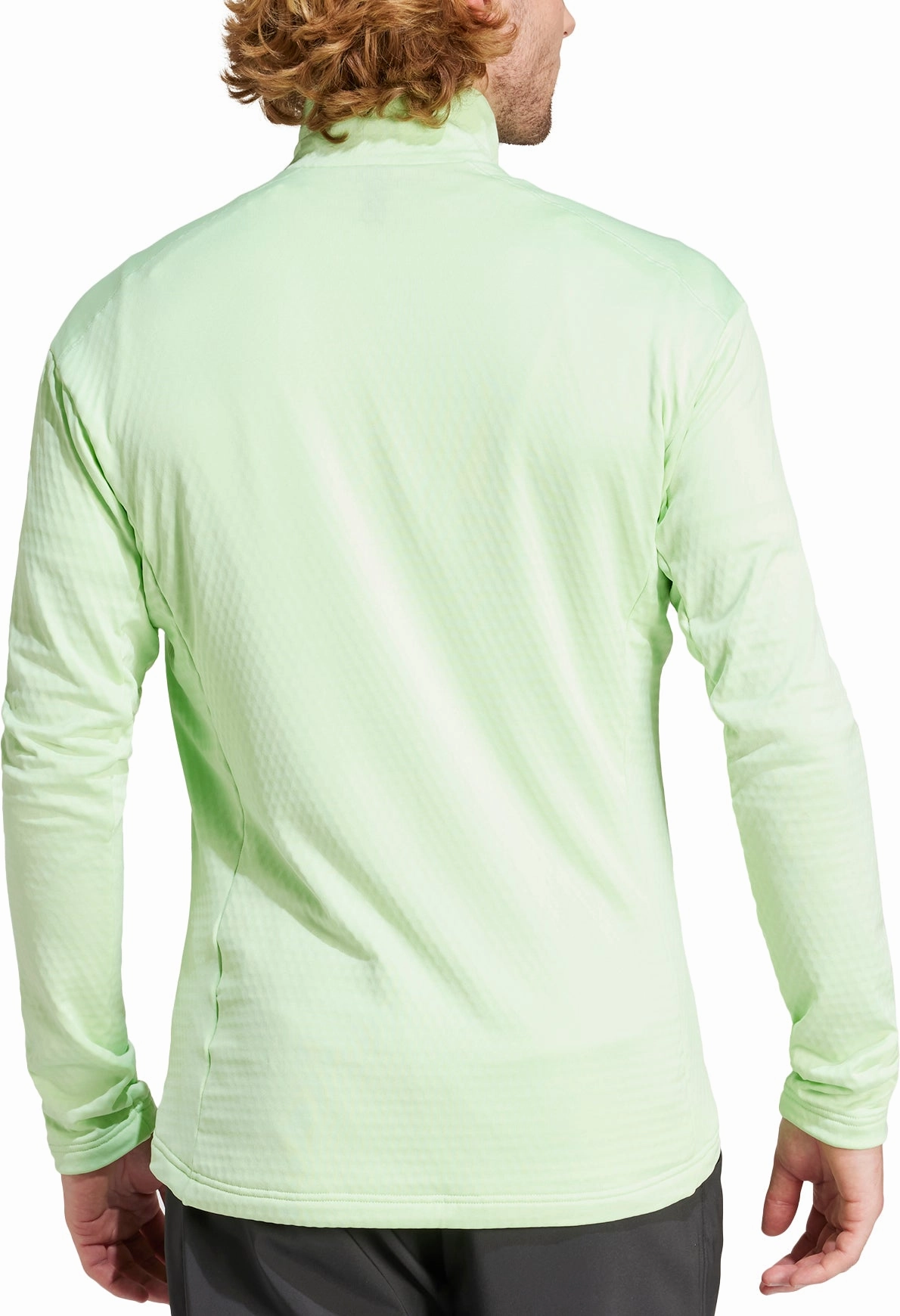 Sporty Fit adidas Terrex Multi Light Fleece Mens Running Jacket - Green