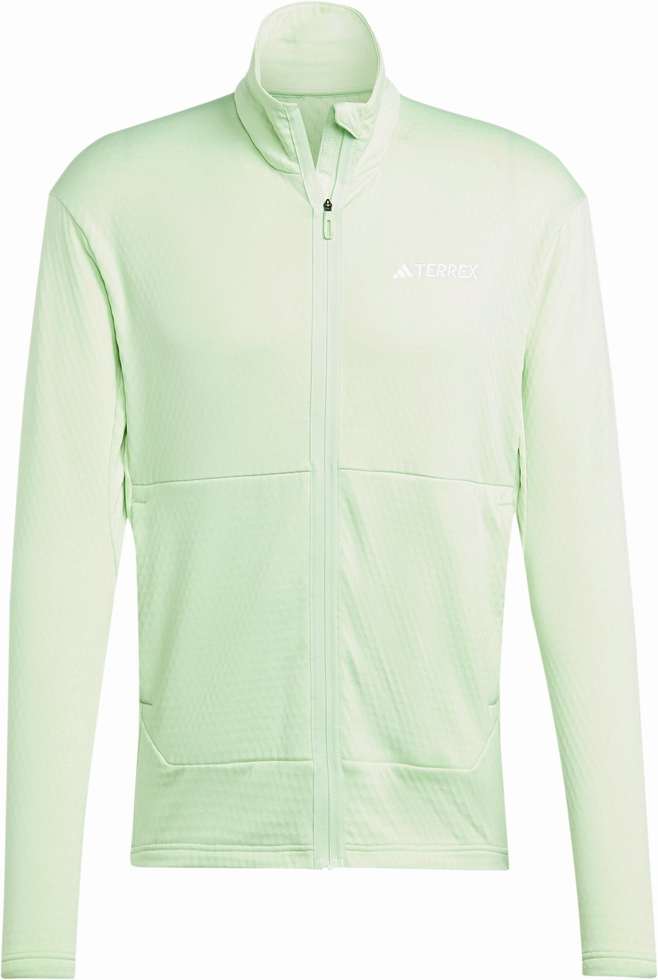 adidas Terrex Multi Light Fleece Mens Running Jacket - Green work event