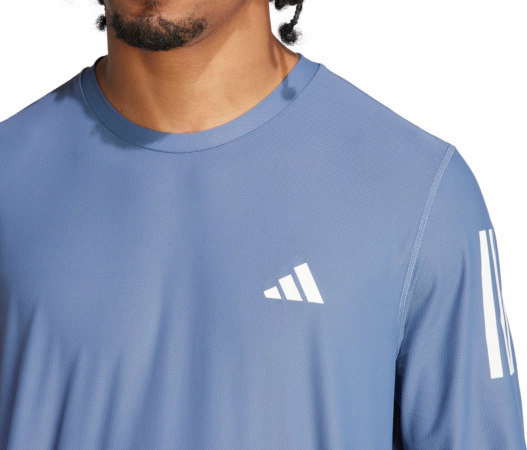 Earth related Toothbrush adidas Own The Run Long Sleeve Mens Running Top - Blue