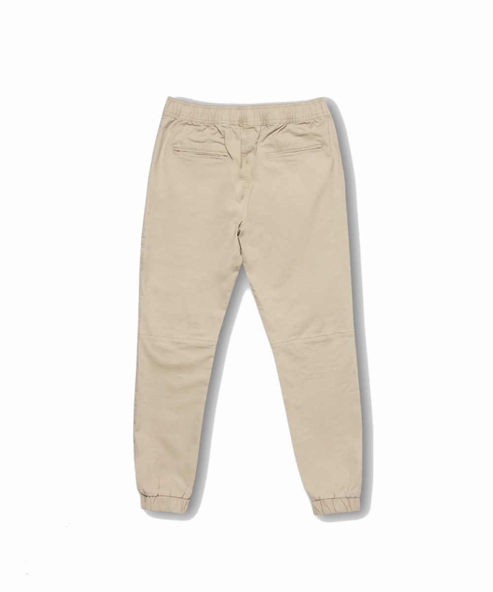 Thin Core Clear Tone Henleys Blake Moto Jogger Pants (Stone)