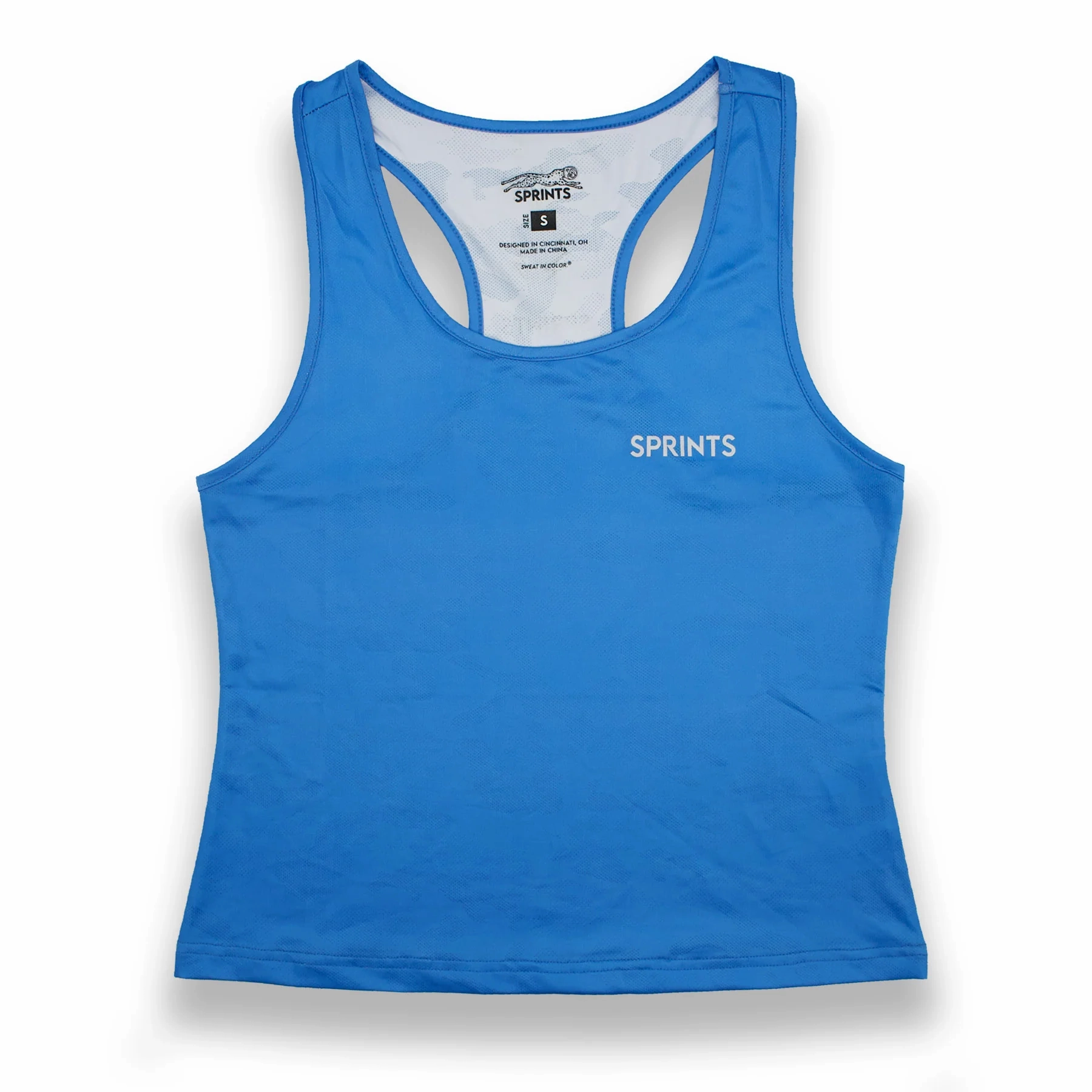LayeredCuff DoubleLayered Collar Sprints Drenched Sky Tankie
