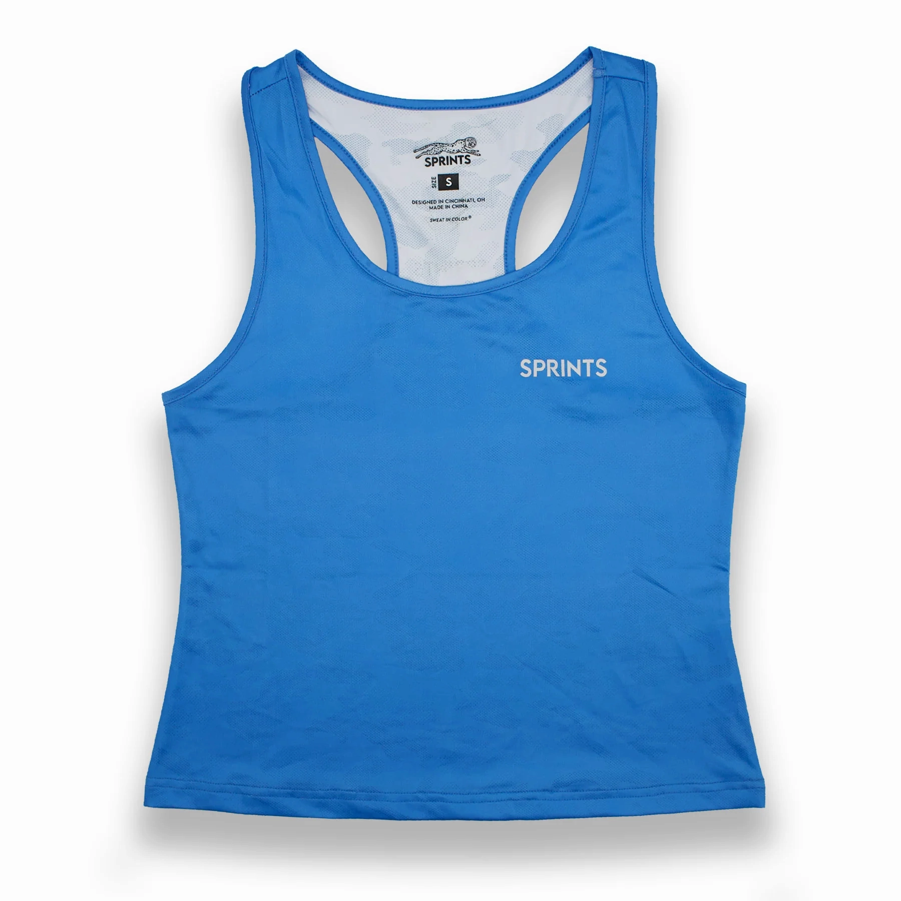 Sprints Drenched Sky Tankie Scoop Neck Shape