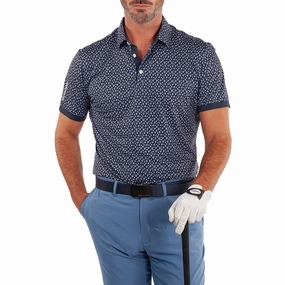 Galvin Green Manuel Golf Shirt - Navy/White Colorfast Construction