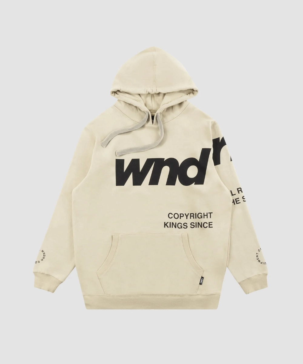 Clean Fit WNDRR Cutoff Hood Sweat (Tan)