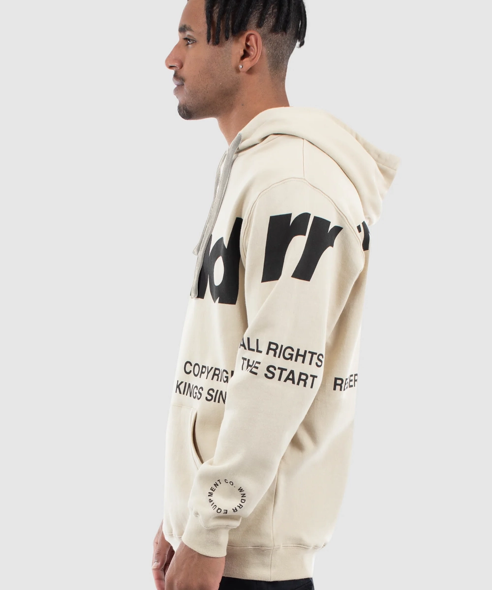 City Soul Breathable fabric WNDRR Cutoff Hood Sweat (Tan)