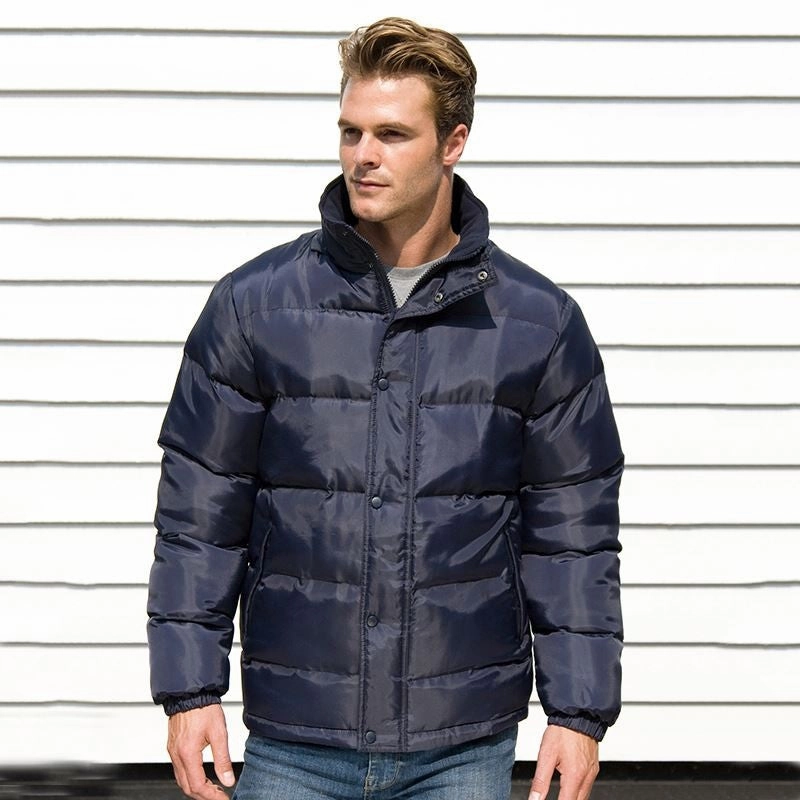 HighVisibility Trim Loose Thread Core Nova Lux Padded Jacket | BLACK
