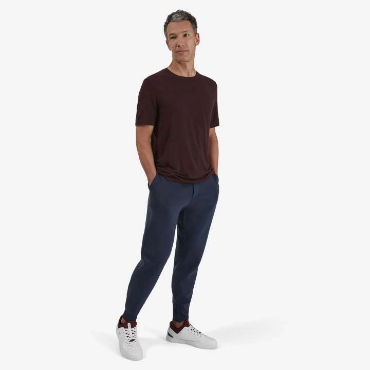 DoubleStitched Seams On Men's Sweat Pants Navy