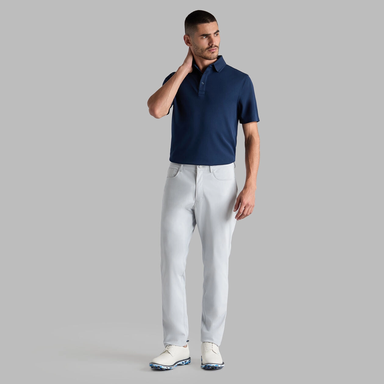 G/Fore Essential Performance Pique Golf Polo Shirt - Twilight Business Travel