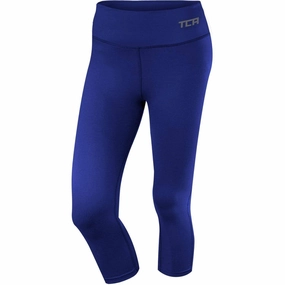 Tall TCA Pro Performance Supreme Womens 3/4 Capri Running Tights - Blue