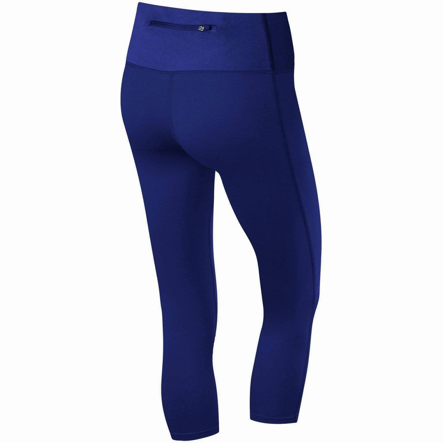 Denim TCA Pro Performance Supreme Womens 3/4 Capri Running Tights - Blue