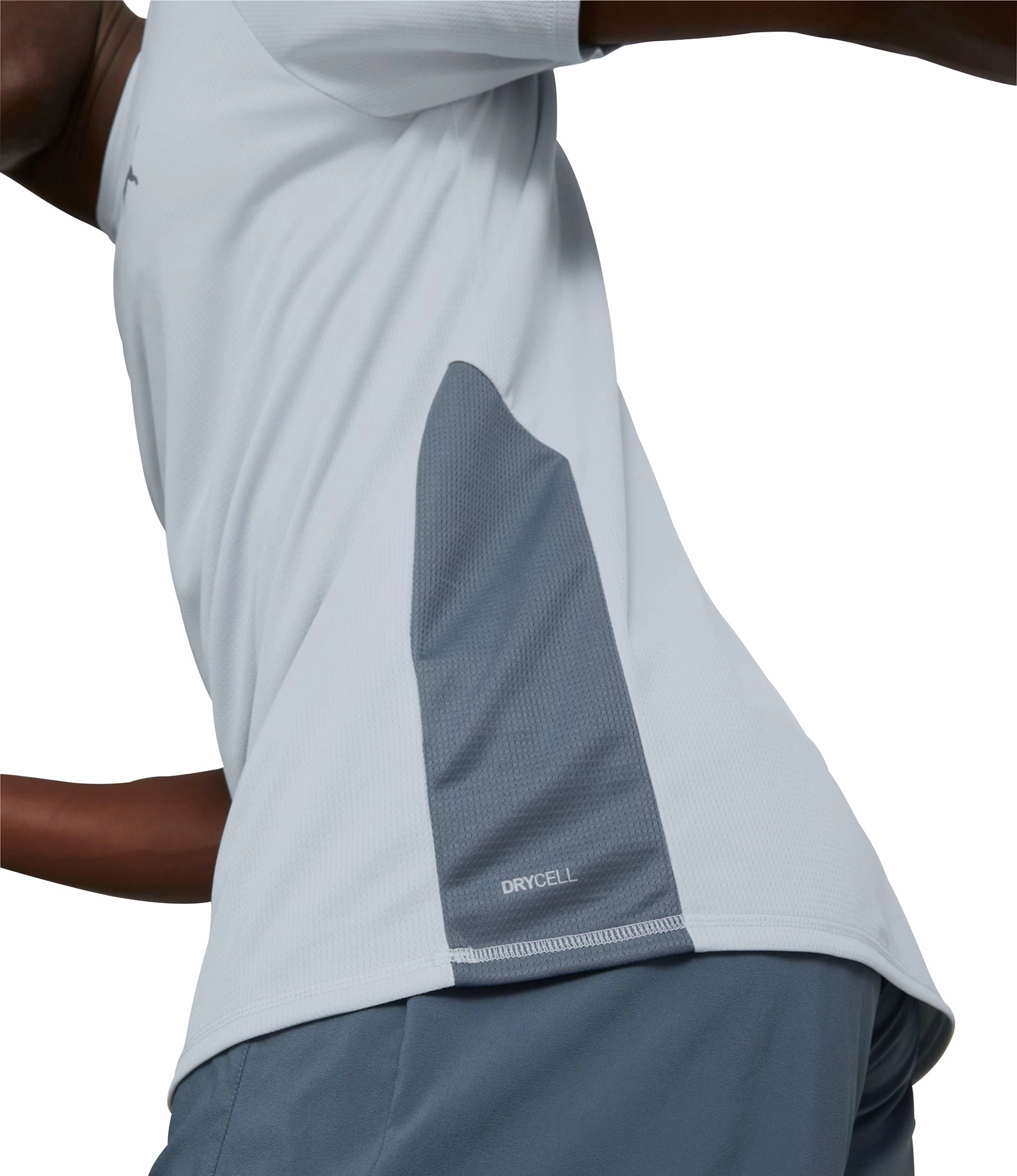 Puma Favourite Short Sleeve Mens Running Top - Grey Ultimate Fit
