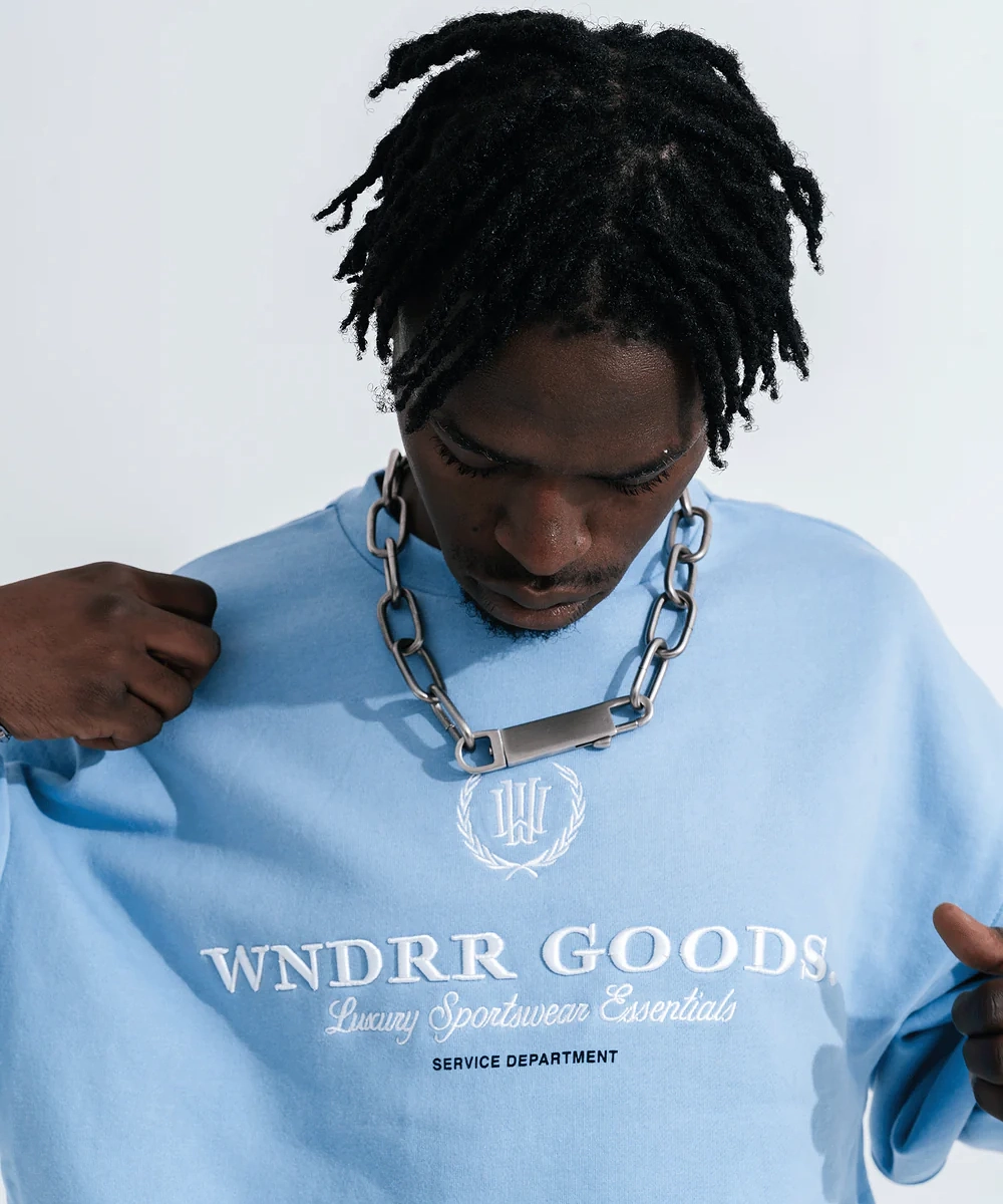 Dream Feel WNDRR Department Crew Sweat (Air Blue)