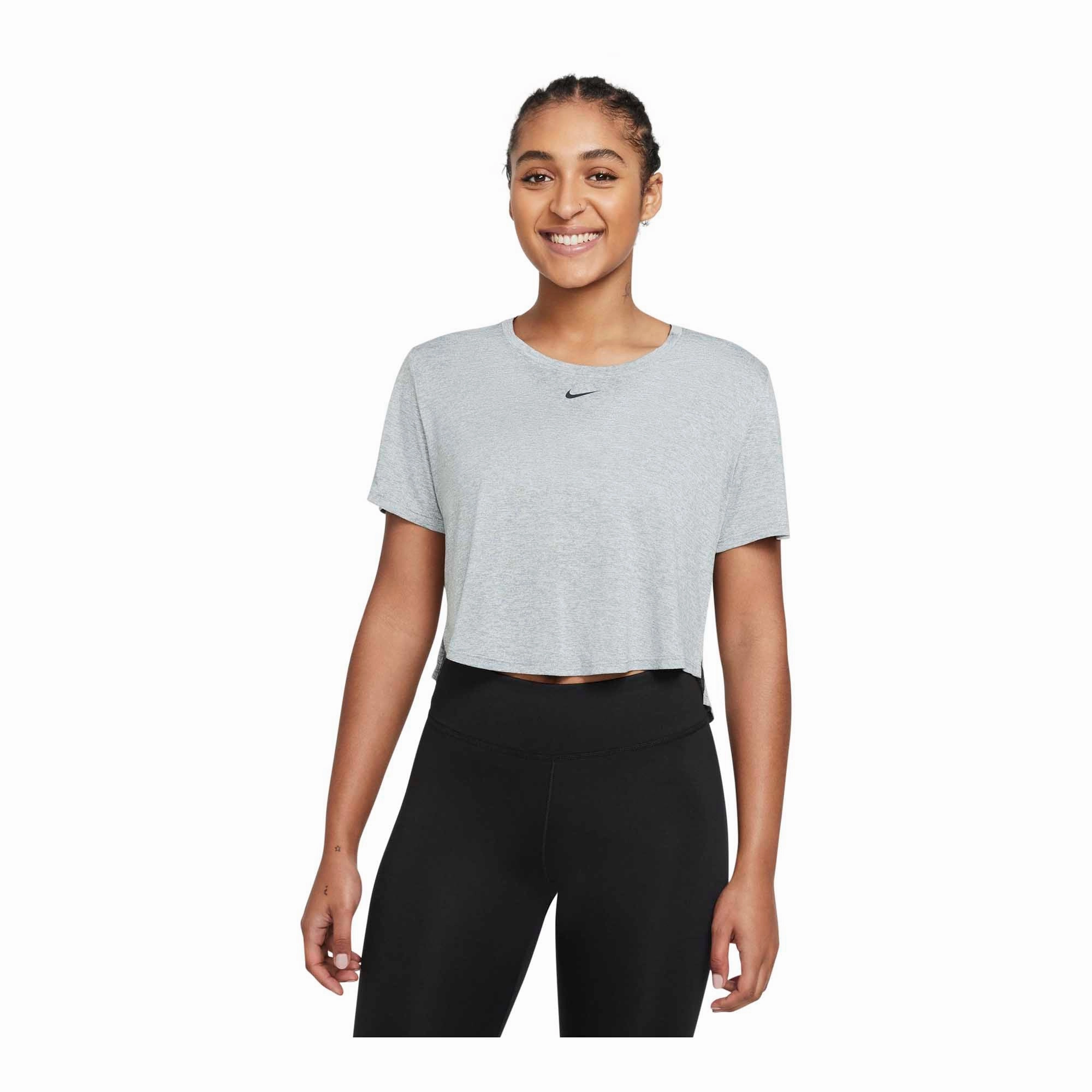 Nike Dri-FIT One Women's Standard Fit Short-Sleeve Cropped Top WrinkleResistant Fabric