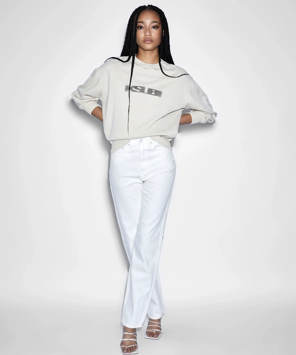 Ksubi Sott Marble Klassic Crew Ecru (Tan) FlexFitTechnology Morning Walk
