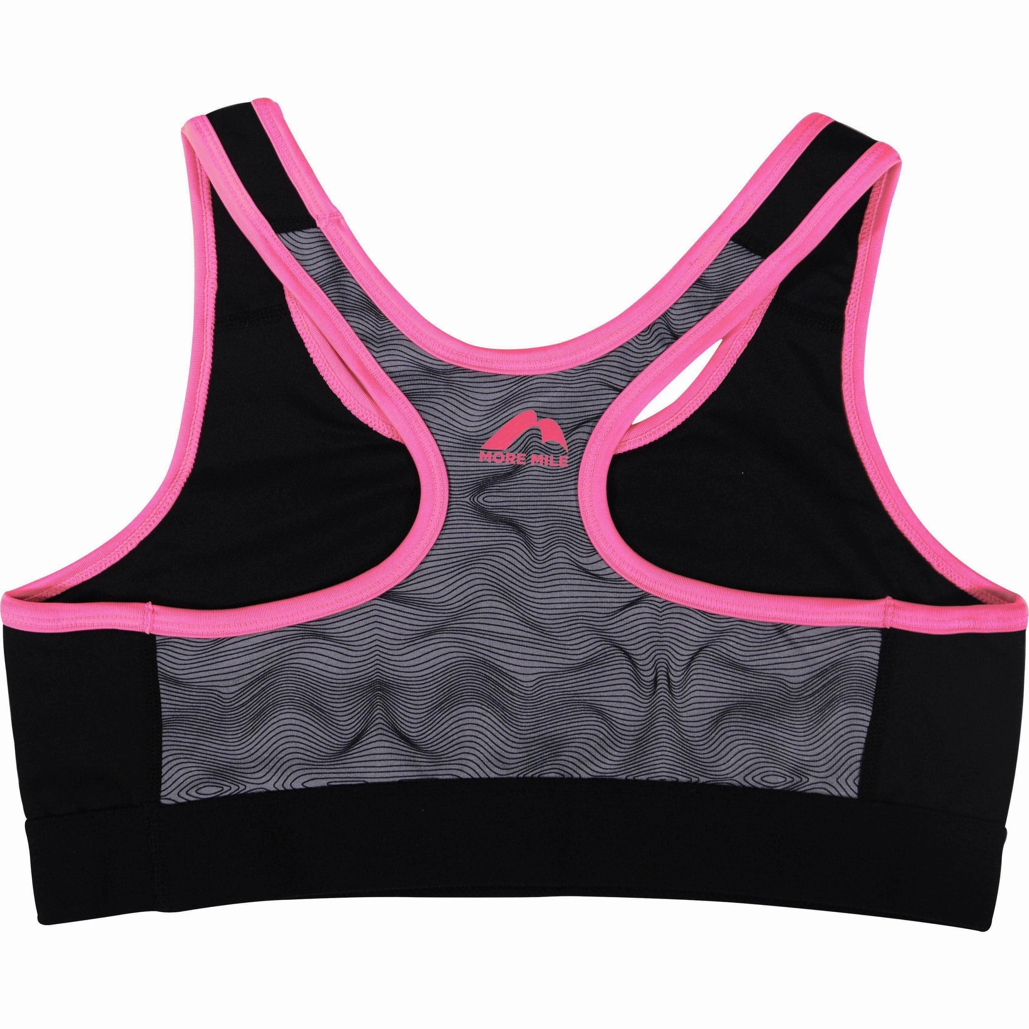 slim fit Cycling Apparel More Mile Girls Running Crop Top - Black