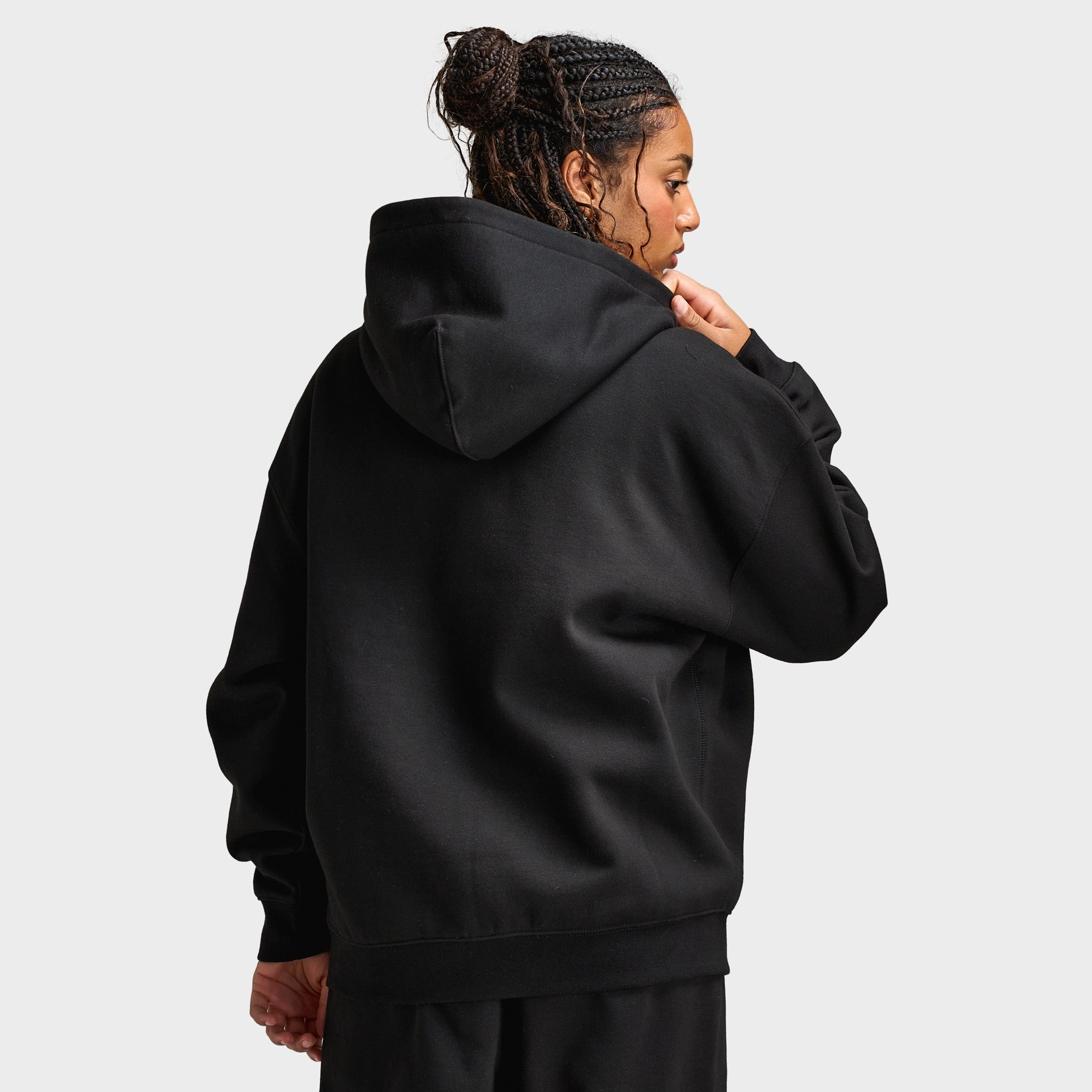 Essential Style Rainy Day Option Unlike Humans Women's Bubble Full Zip Hoodie / Black