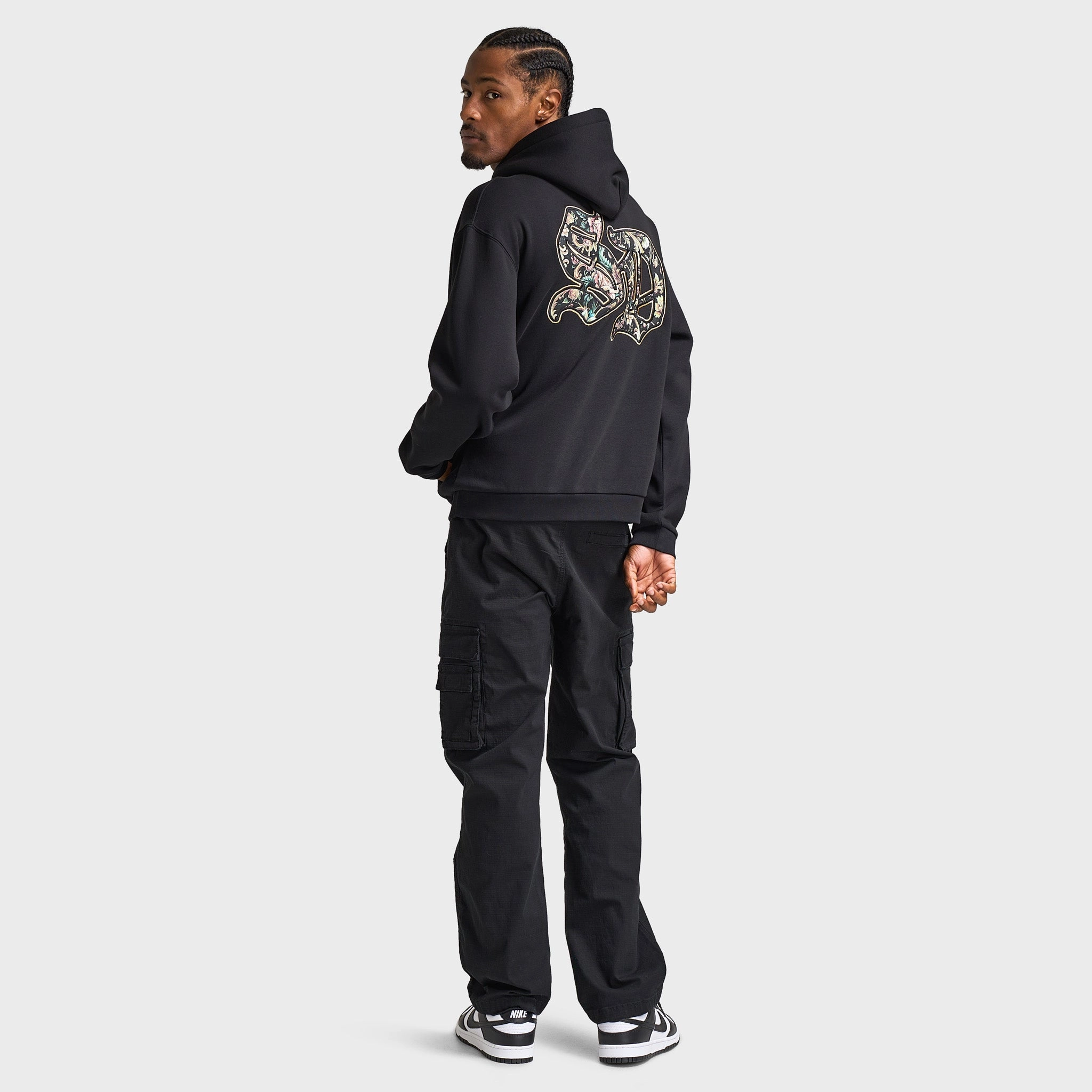 Supply & Demand Fable Hoodie / Black Hypoallergenic Fabric Blend Stitched Look