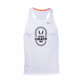 Non Restrictive Temperature Regulating Fibers Nike USATF Men's Fast Dri-FIT Running Singlet