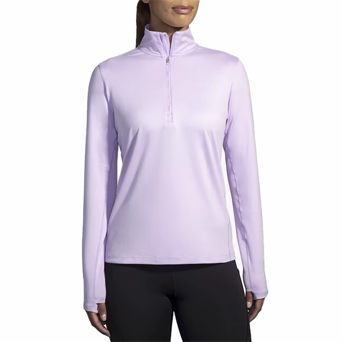 Brooks Dash 1/2 Zip 2.0 NonIrritatingSeams Comfortable Collar