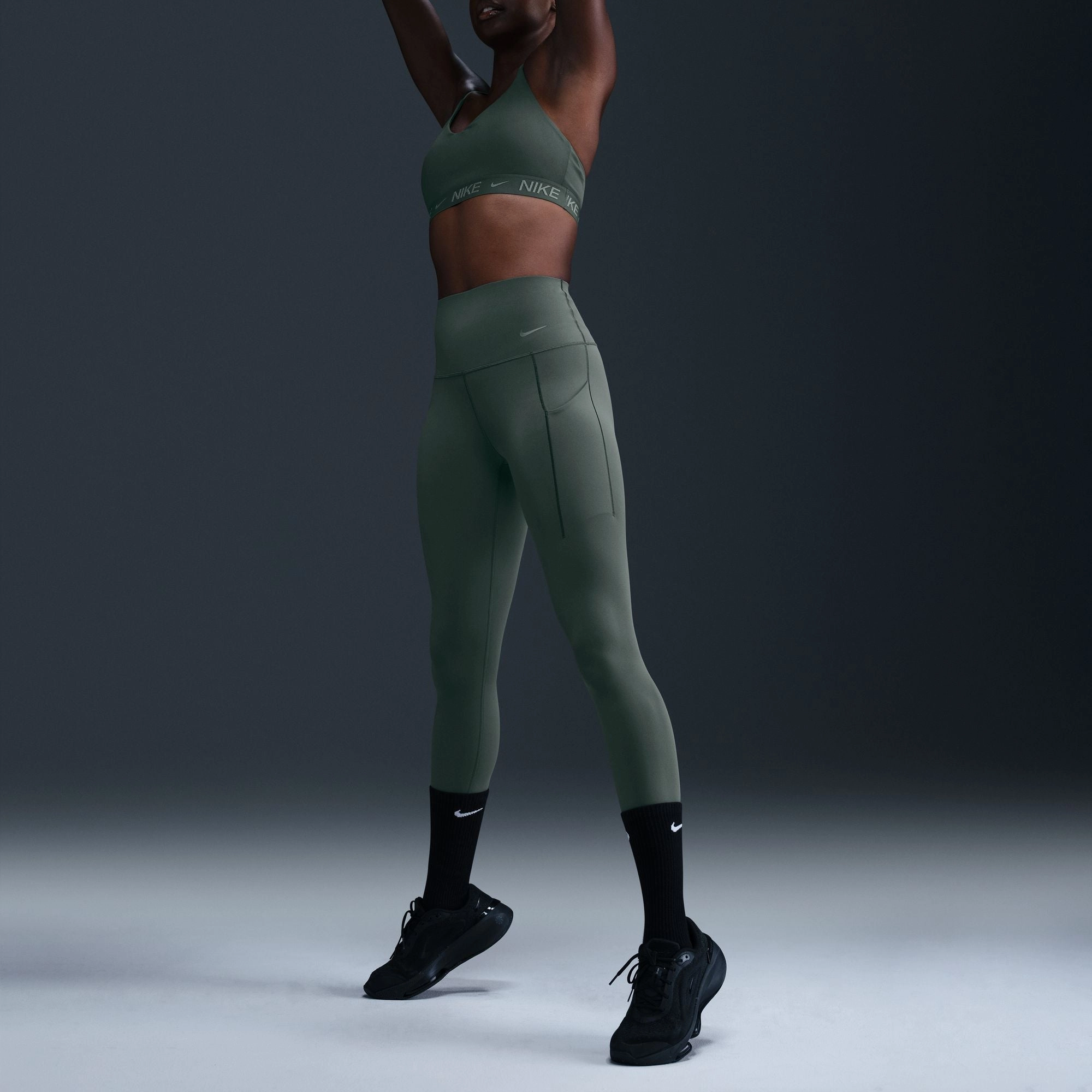 Spring-collection Customizable Nike Women's Universa Medium-Support High-Waisted 7/8 Leggings