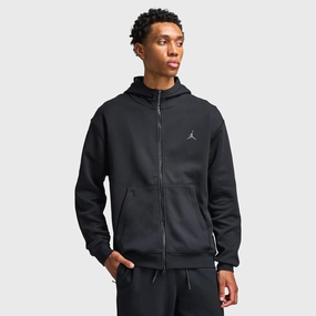 Jordan Dri-FIT Sport Hoop Full-Zip Hoodie Black / White Snag Free Zipper Technology Magnetic Closures