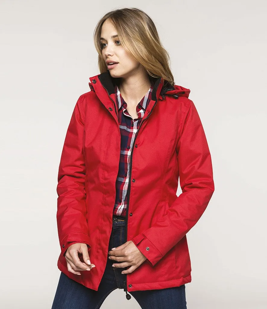 Model Glow Fashion Core Ladies Parka Jacket | BLACK