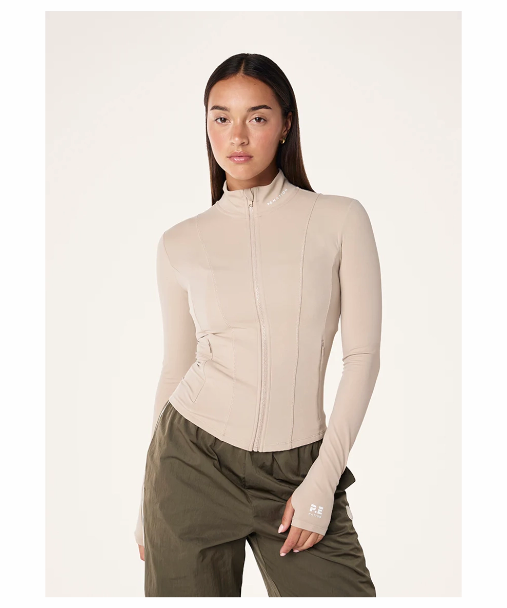 P.E Nation Breakthrough Jacket (Oxford Tan) SoftTouchLining VentilatedMesh