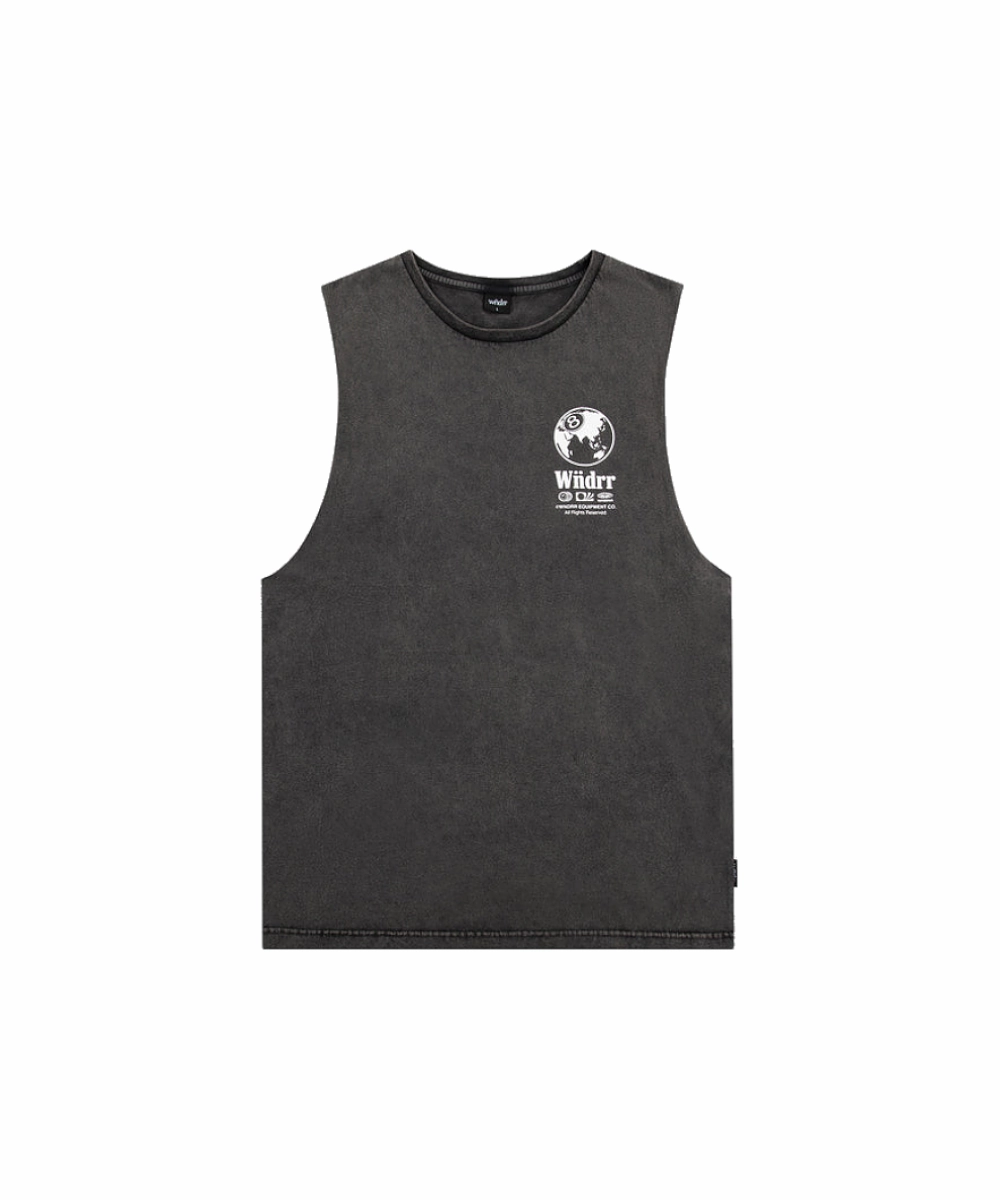 WNDRR 8 Ball Muscle Top (Washed Black) NonRestrictive Movement