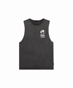 Magic Glow MultiPanelDesign WNDRR 8 Ball Muscle Top (Washed Black)