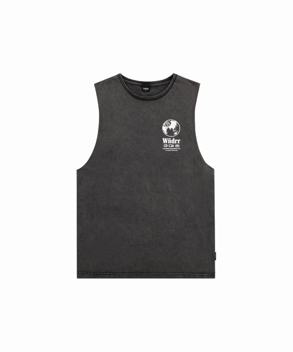 Magic Glow MultiPanelDesign WNDRR 8 Ball Muscle Top (Washed Black)