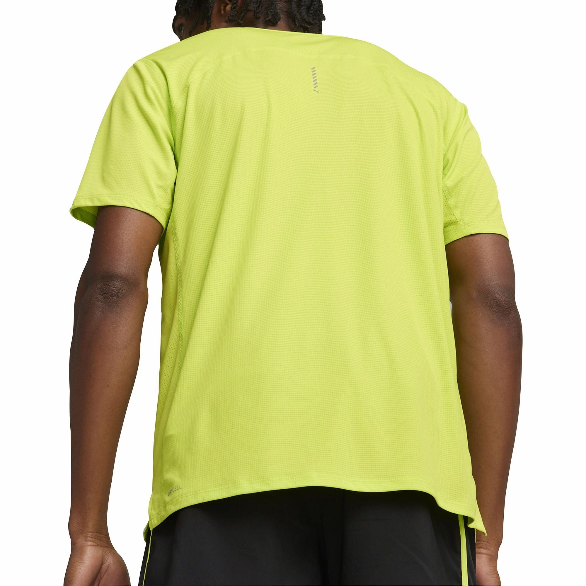 Sporty and Cool Puma Run Favourite Velocity Short Sleeve Mens Running Top - Green