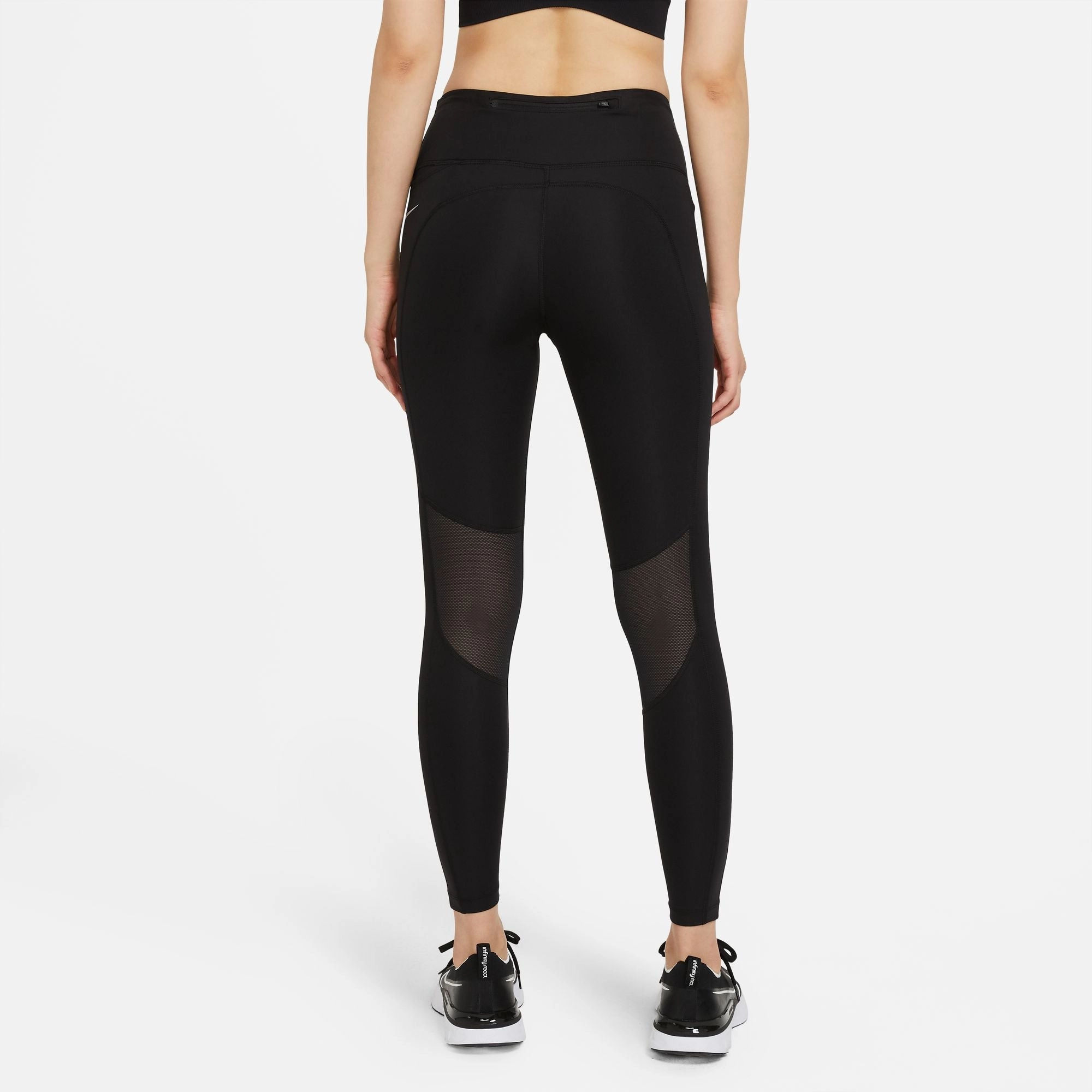 Ergonomic Cut High End Nike Women's Epic Fast Mid-Rise Pocket Running Tight Black