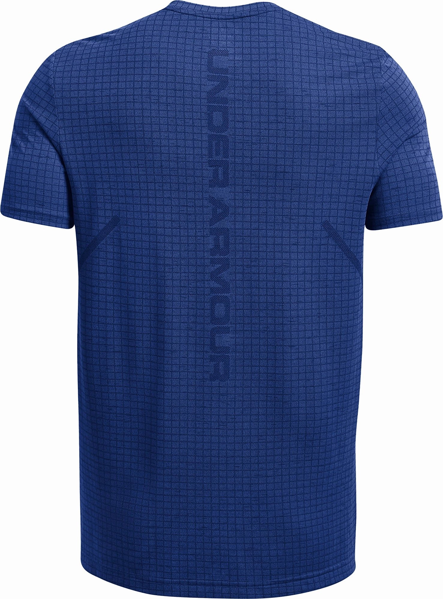 Under Armour Seamless Grid Short Sleeve Mens Training Top - Blue Desert Heat