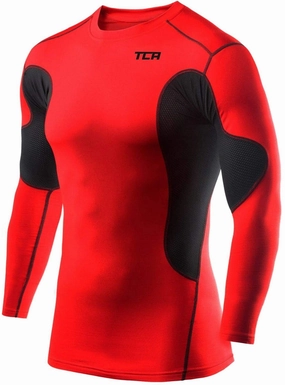 TCA SuperThermal Junior Long Sleeve Compression Top - Red Neutral Color Pillow