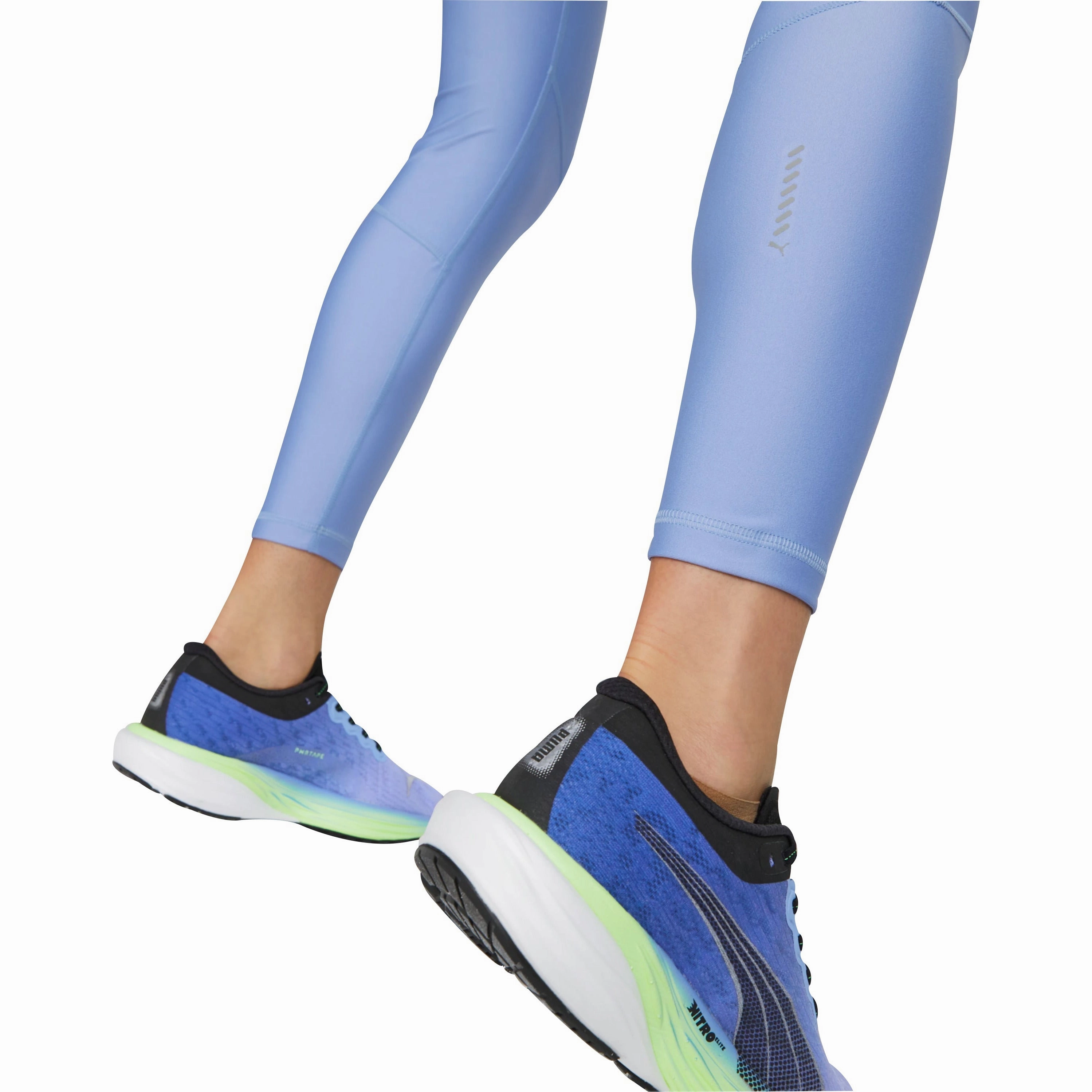 UV-protection-feature Puma Run Ultraform Womens Long Running Tights - Purple