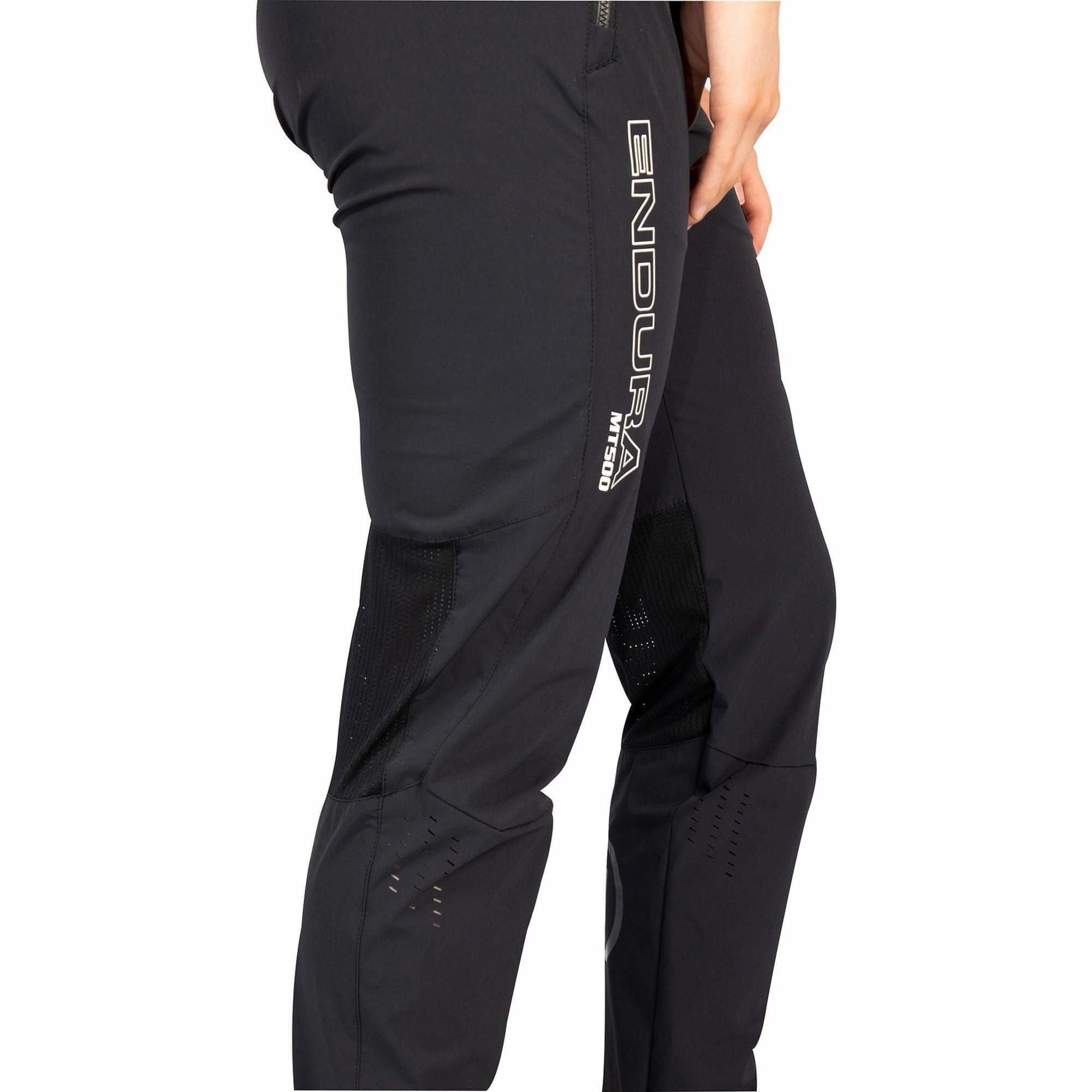 Endura MT500 Burner Lite Womens Cycling Trousers - Black Stretch Comfort Low Profile Fasteners