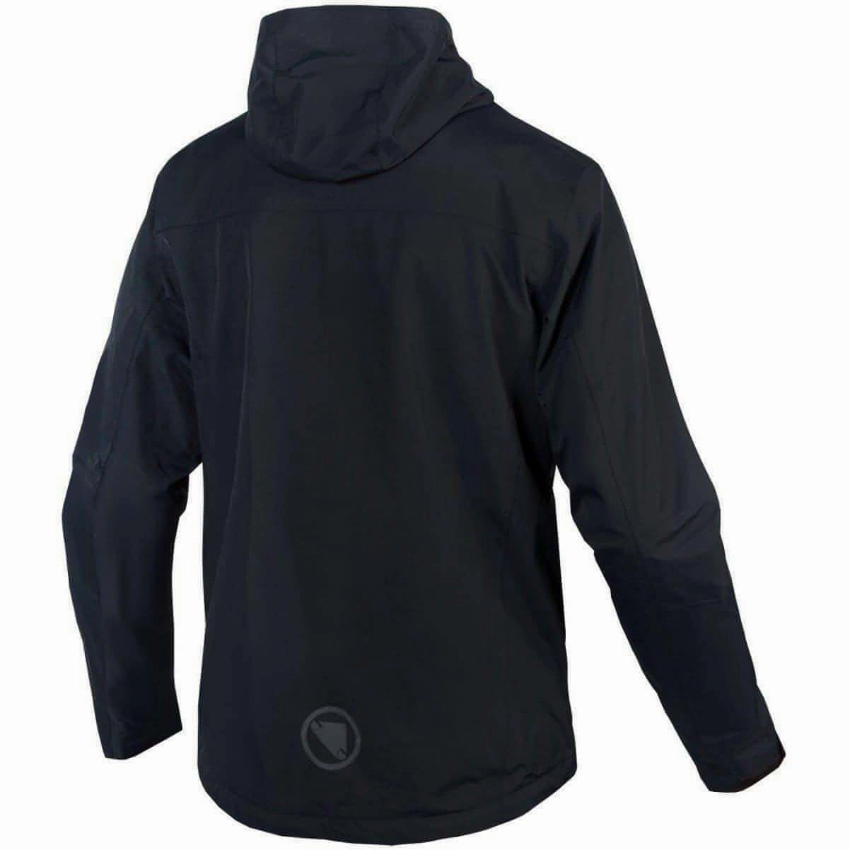 Breathable Material Endura Hummvee Waterproof Hooded Mens Cycling Jacket - Black