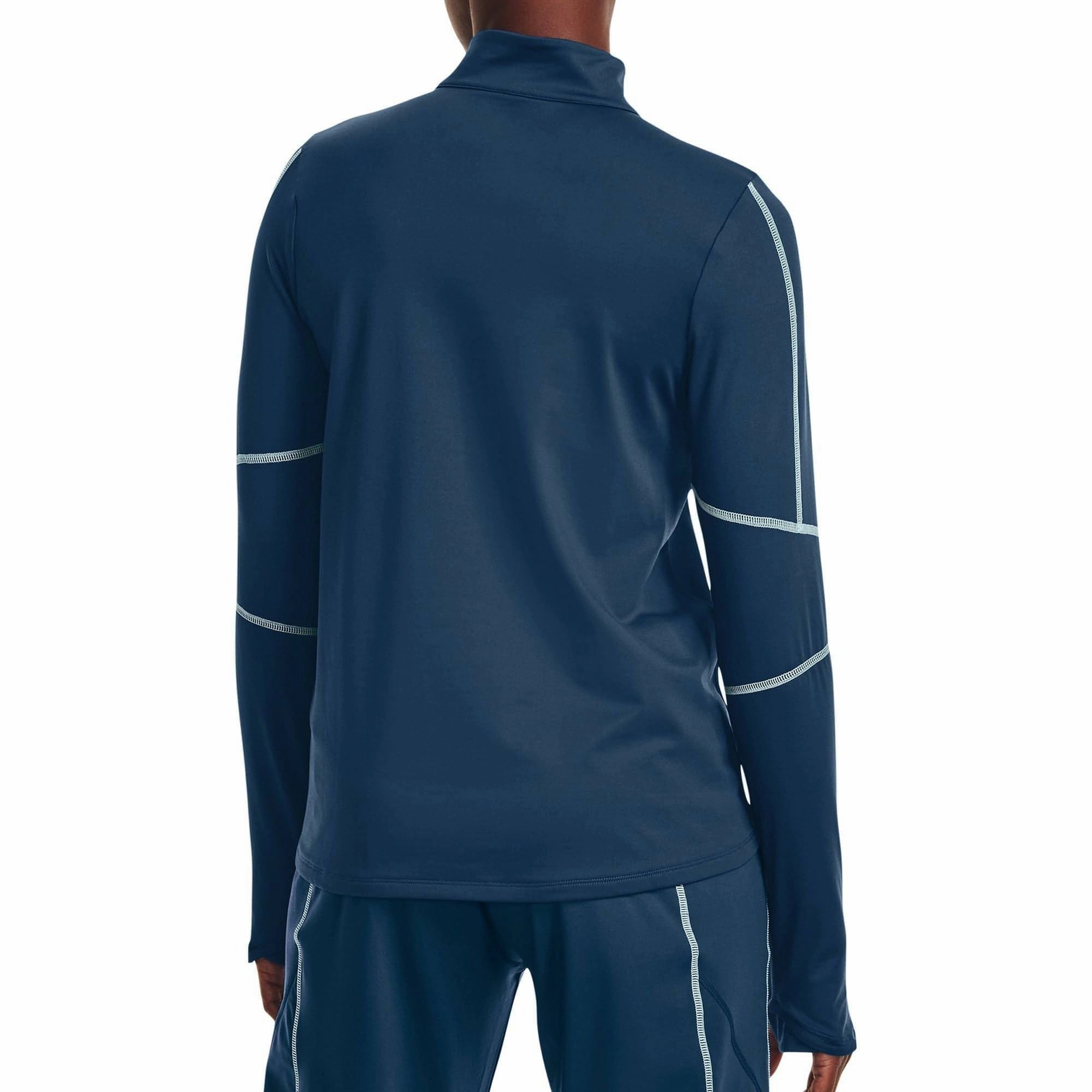 Bread Child Under Armour Cold Weather Half Zip Long Sleeve Womens Running Top - Blue
