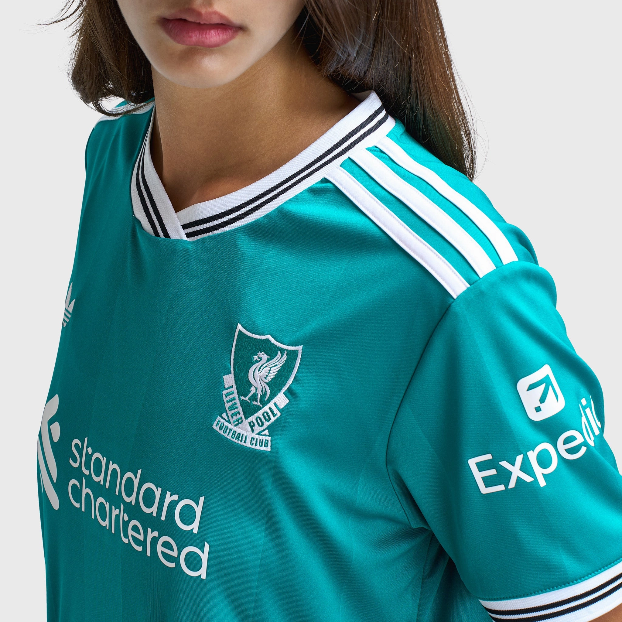 adidas Women's Liverpool 25/26 3rd Cropped Jersey / Sea Green MultipurposeUse