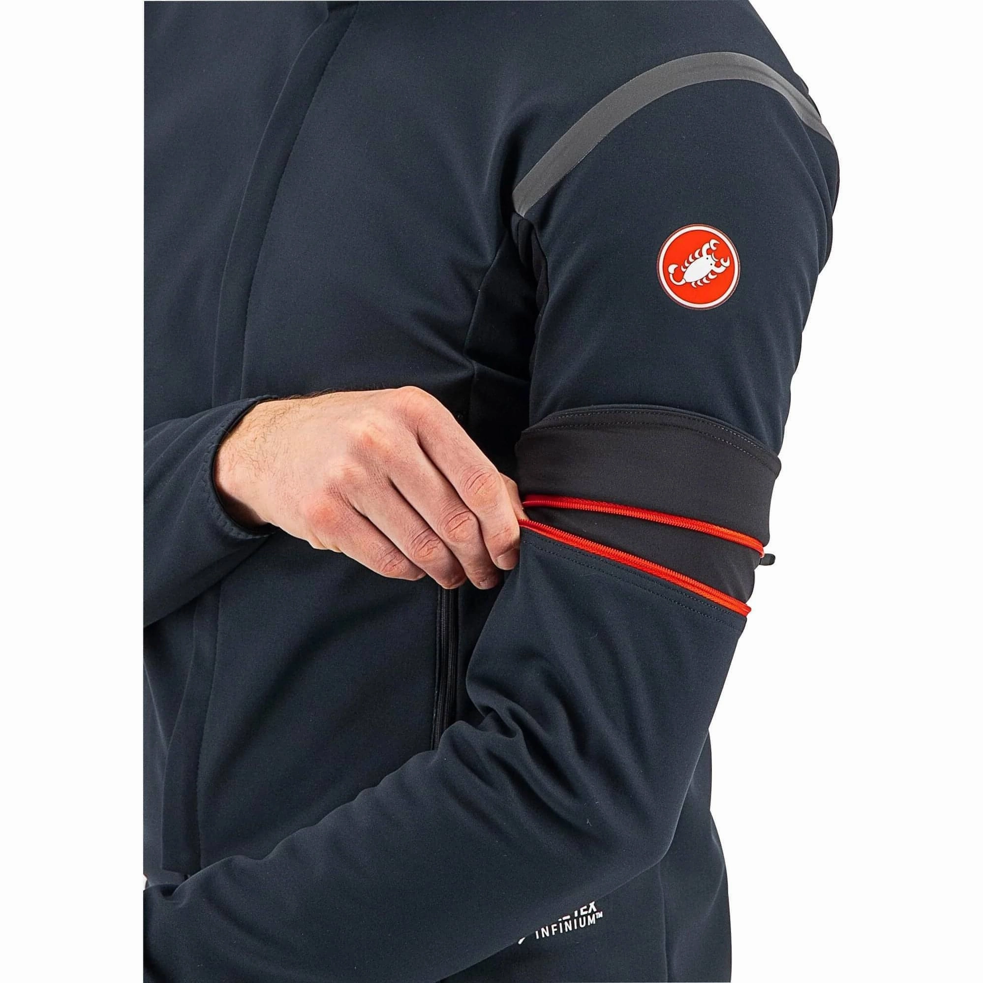 Castelli Perfetto RoS 2 Convertible Mens Cycling Jacket - Black Drop Hem