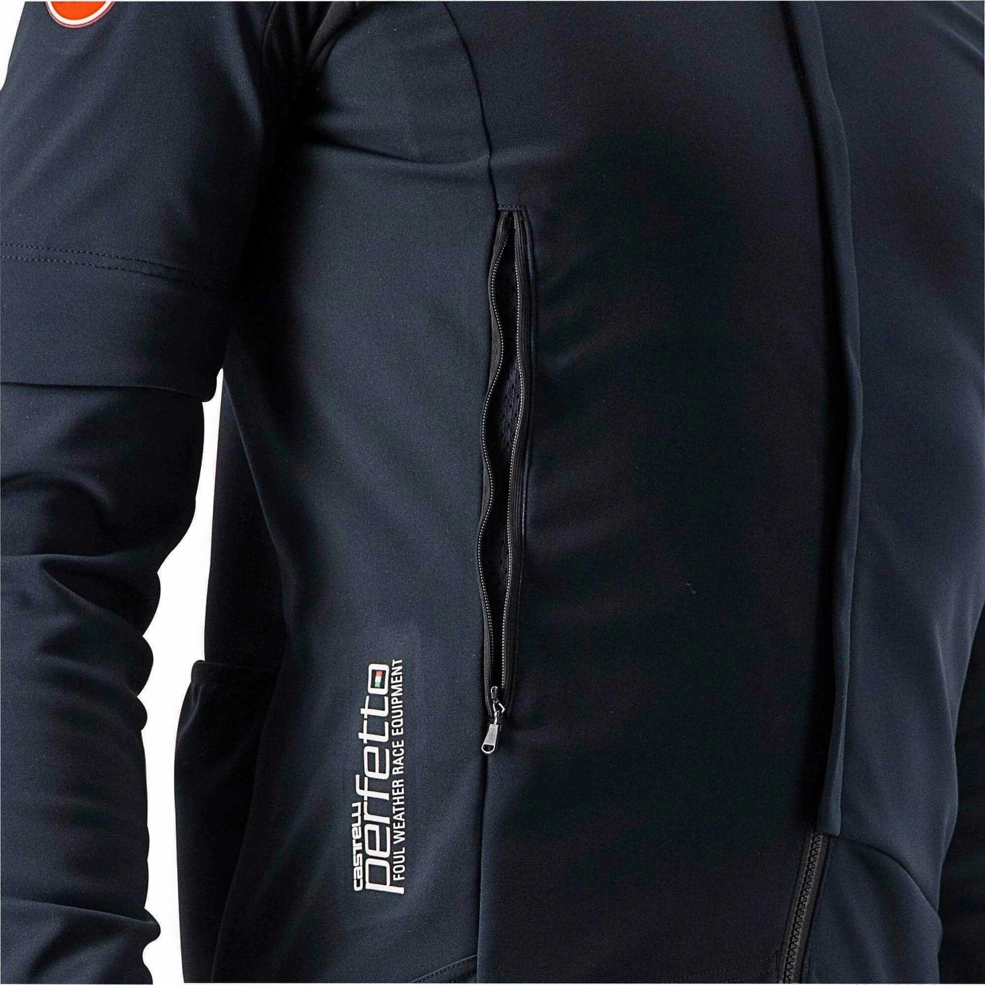 photographers Castelli Perfetto RoS 2 Convertible Mens Cycling Jacket - Black