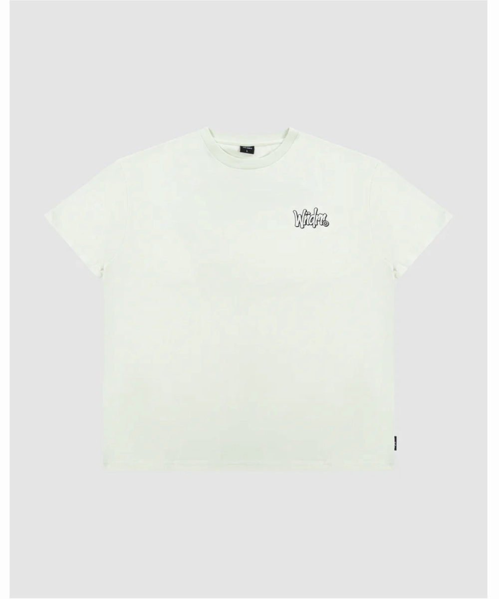 WNDRR Starter Box Fit Tee (Aura Green) Virtual Fit Evening Glow