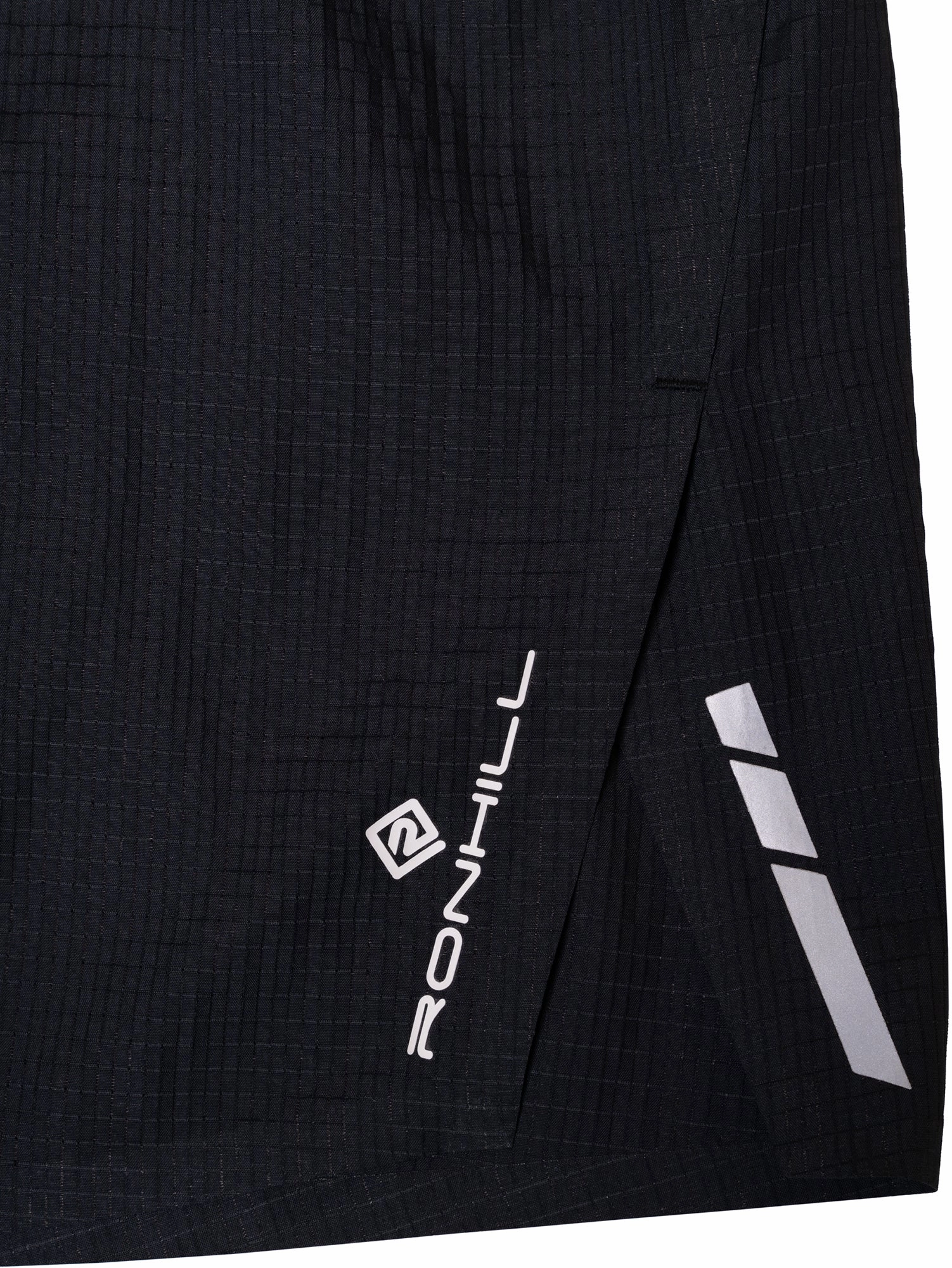 Ronhill Tech Race 5 Inch Mens Running Shorts - Black Bootcut style Moisture Wicking Technology