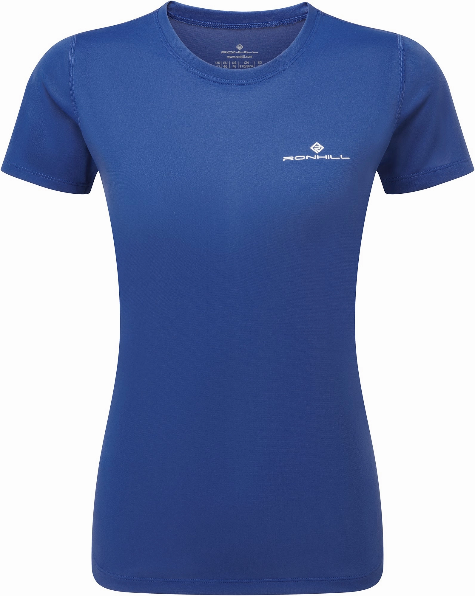 Comfort and Fit Ronhill Core Short Sleeve Womens Running Top - Blue