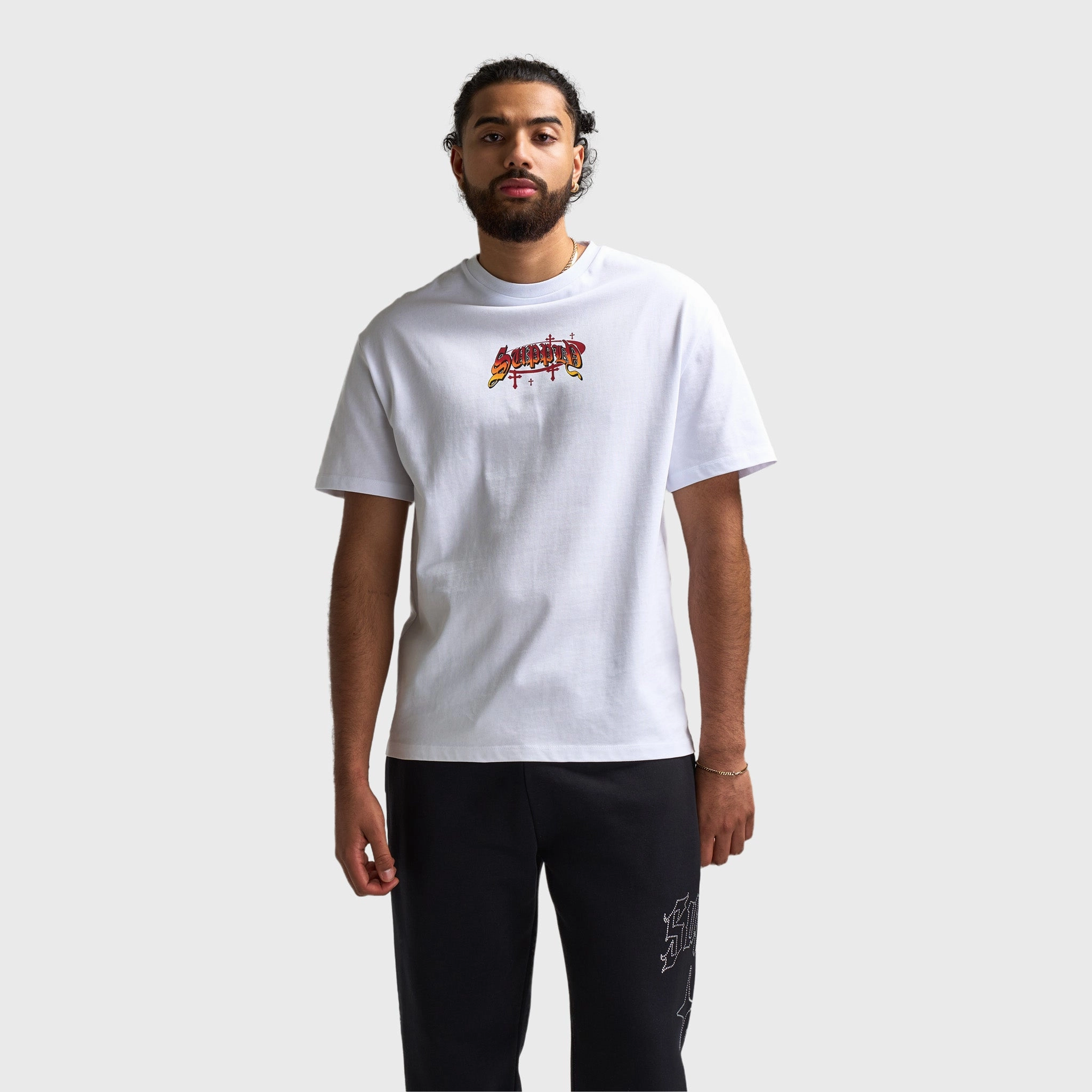 Supply & Demand Ashburn Graphic T-Shirt / Optic White Good ventilation