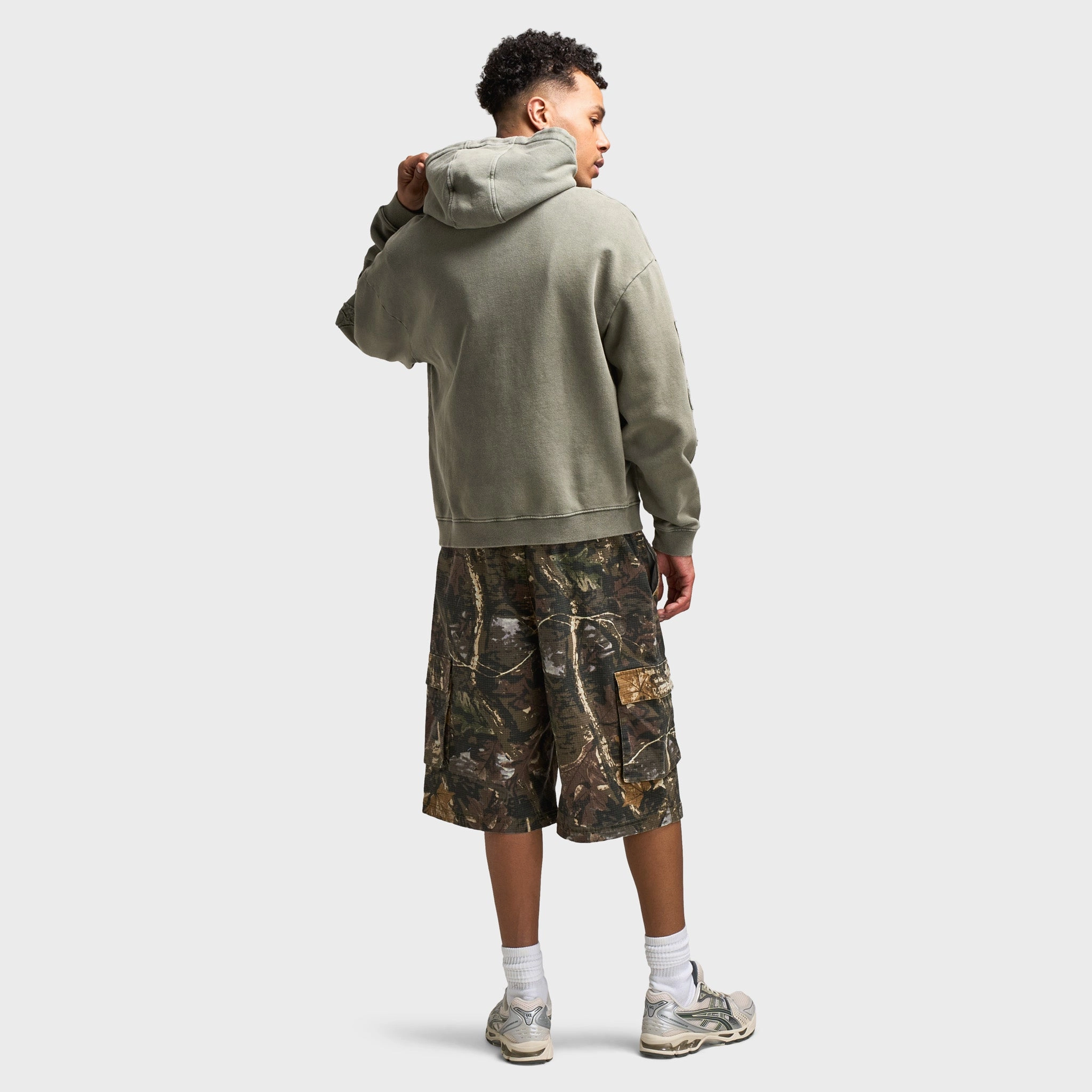 Supply & Demand Aydar Full Zip Hoodie / Washed Ivy Green ReversibleStyle