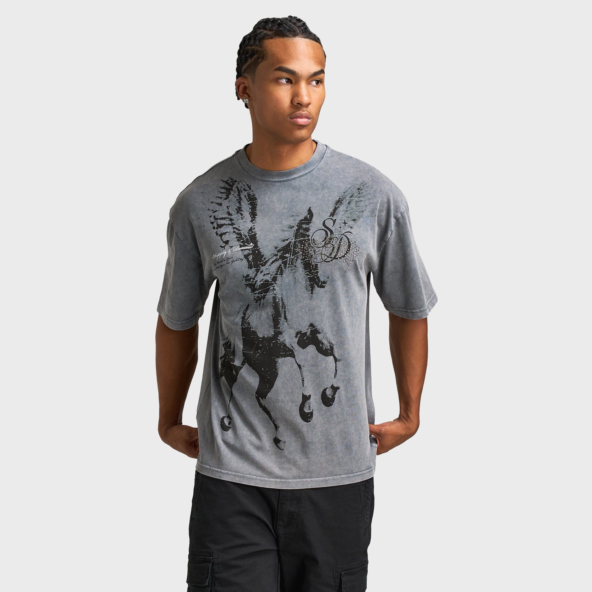 Seamless Design Supply & Demand Bazza Tee / Black